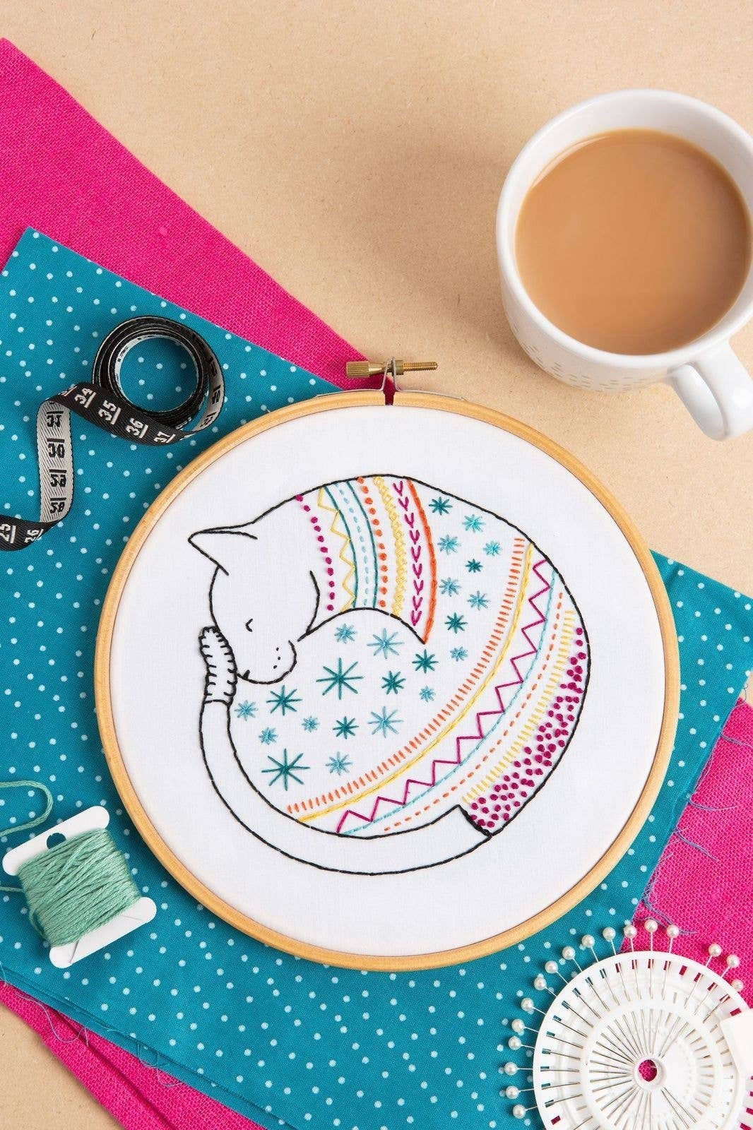 Cat Embroidery Kits for Beginners, Embroidery Kits for Adults